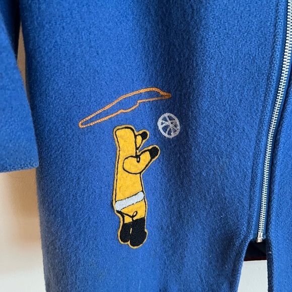 Vintage blue wool lightweight parka - Picture 2 of 6